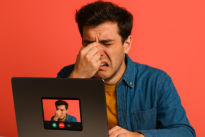 Cómo sobrevivir a una videollamada cuando odias verte en cámara