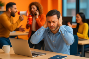 5 estrategias para sobrevivir a un ambiente laboral ruidoso
