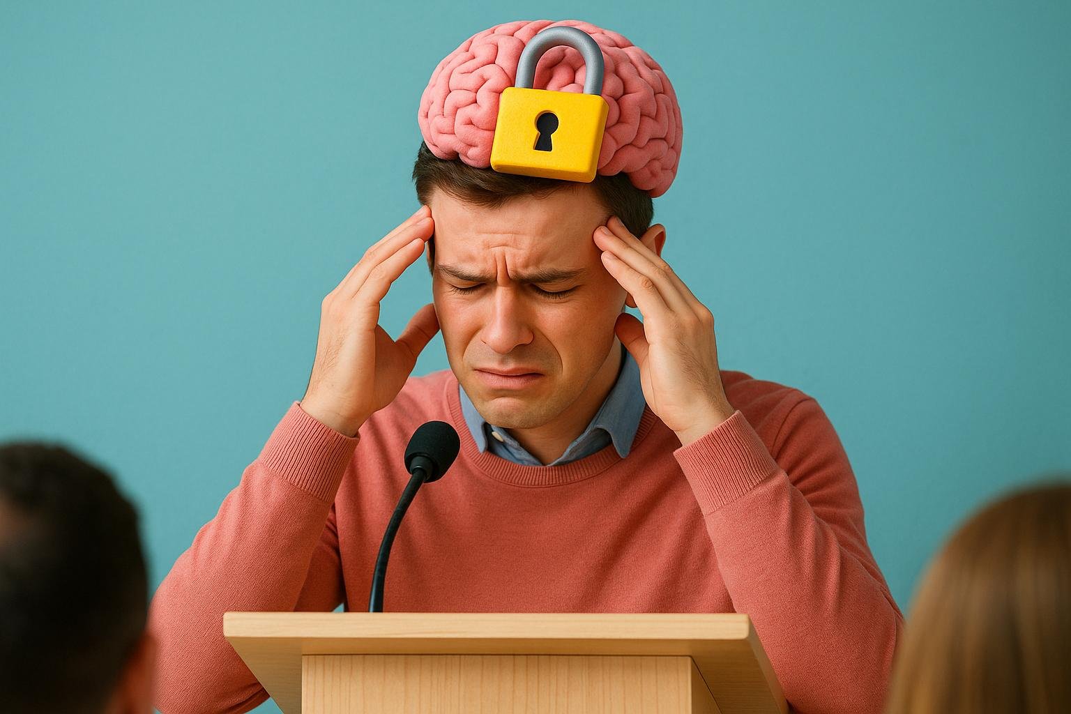 Por qué nuestro cerebro se bloquea al hablar en público