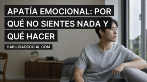 Apatía emocional: persona mirando por la ventana sin expresión